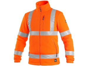 Kurtka PRESTON męska ostrzegawcza polar - pomarańczowy - M