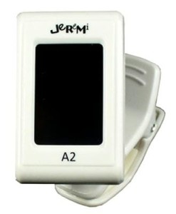 Jeremi A2 Clip-On tuner gitarowy biały