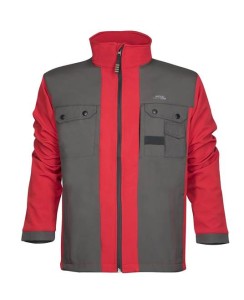 Kurtka softshell BRICE męska - czerwono-szary - L