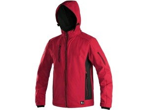 Kurtka softshell CXS DURHAM męska - czerwono-czarny - XL