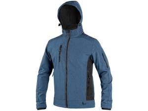 Kurtka softshell CXS DURHAM męska - niebiesko-czarny - 2XL