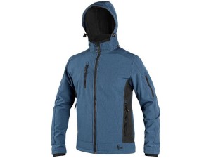 Kurtka softshell CXS DURHAM męska - niebiesko-czarny - L