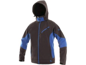 Kurtka softshell CXS SACRAMENTO męska - szaro-niebieski - L