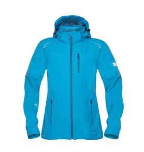 Kurtka softshell FLORET damska - turkusowy - M