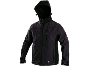 Kurtka softshell FRANCISCO - szaro-czarny - S