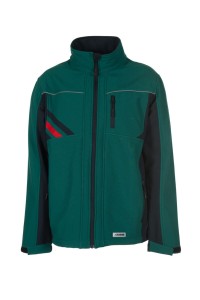 Kurtka softshell męska HIGHLINE 2385 - zielony/czarny/czerwony - L