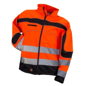 Kurtka softshell ostrzegawczy ORANGE - orange - L