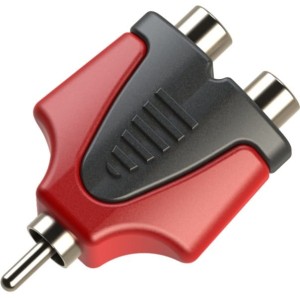 Roxtone RPAN310 przejściówka 2x RCA gniazdo 1x wtyk