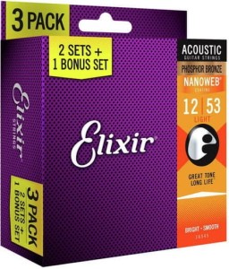 Elixir NanoWeb PhB 12-53 do git. akustycznej ZESTAW: 3 KOMPLETY