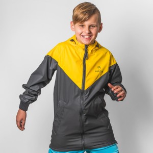 Kurtka sportowa PROS SPORTS model 714 dziecięca - czarno-żółty - 152-164/L
