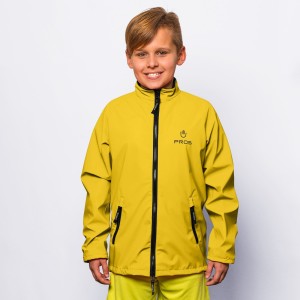 Kurtka treningowa wodoodporna PROS SPORTS model 713 dziecięca - żółty - 122-128/XS
