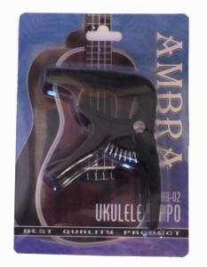 AMBRA AB-02 kapodaster do ukulele czarny