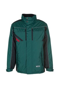 Kurtka zimowa męska HIGHLINE 2305 - zielony/czarny/czerwony - S