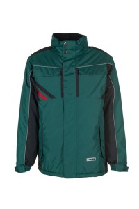 Kurtka zimowa męska HIGHLINE 2305 - zielony/czarny/czerwony - XXXL