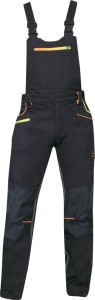 Ogrodniczki ARDON®CREATRON® - czarny-neon - 50