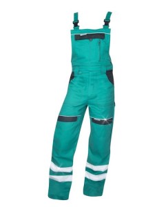 Ogrodniczki odblaskowe COOL TREND - zielony - 58