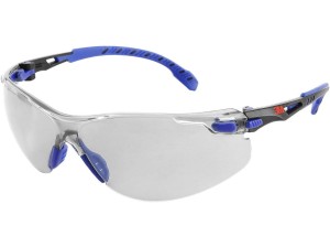 Okulary ochronne 3M SOLUS 1000 niebieskie/czarne oprawki, powłoka odporna na zaparowanie/zarysowanie Scotchgard