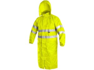 Płaszcz wodoodporny ostrzegawczy BATH męski - żółty - XL