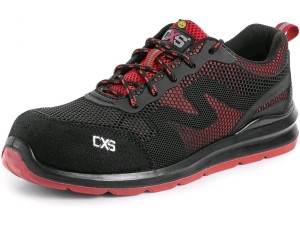 Półbuty CXS ISLAND PAROS S1P ESD - czarno-czerwony - 45