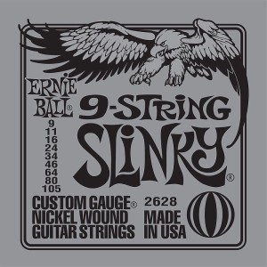 Ernie Ball Slinky 9-105 struny do gitary elektrycznej 9-strunowej