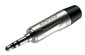 Roxtone RMJ3PS-NN wtyk mały jack 3,5 mm stereo SREBRNY