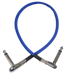 Akmuz TLC-167 0,3m kabel do łączenia efektów 2 x jack kątowy metal
