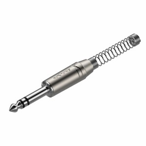 Roxtone RJ3PP wtyk duży jack 6,3 mm stereo SREBRNY