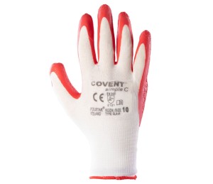 Rękawice COVENT SIMPLE C kat. II - czerwony - 9