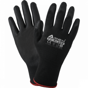 Rękawice ochronne PU-BLACK poliuretan - 09