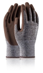 Rękawice powlekane ARDON NATURE TOUCH z blistrem - brąz - 10 SPE