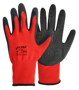 Rękawice powlekane lateksem ULTRA RED CAT. I - 10