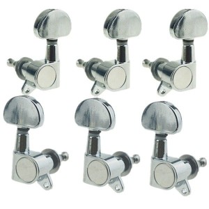 Jeremi DSQ-GT01 Silver klucze gitarowe olejowe srebrne komplet 3L3P