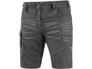 Spodenki jeansowe CXS MURET męskie - szaro-czarny - 48