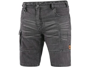 Spodenki jeansowe CXS MURET męskie - szaro-czarny - 54
