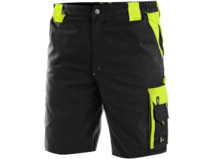 Spodenki krótkie CXS SIRIUS BRIGHTON męskie - czarno-żółty - 48