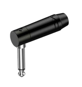 Roxtone RJ2RPP-NS-BN jack kąt mono czarno-srebrny