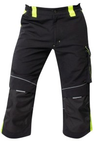 Spodnie 3/4 ARDON NEON - czarno-żółty - 58