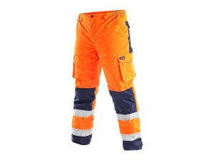 Spodnie CARDIFF męskie ostrzegawcze zimowe - pomarańczowy - 2XL