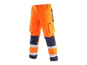 Spodnie CARDIFF męskie ostrzegawcze zimowe - pomarańczowy - 3XL