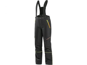Spodnie do pasa CXS TRENTON dziecięce softshell zimowe - czarny z elem. odblask. - 12