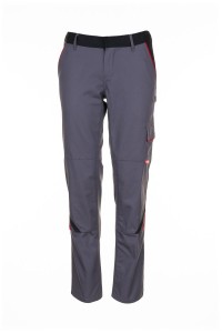 Spodnie do pasa damskie HIGHLINE 2329 - łupkowy/czarny/czerwony - 34