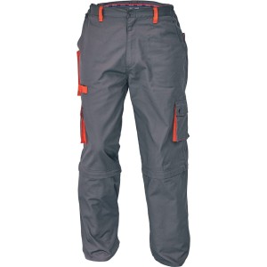 Spodnie do pasa DESMAN 2in1 - szary-pomarańczowy - 50