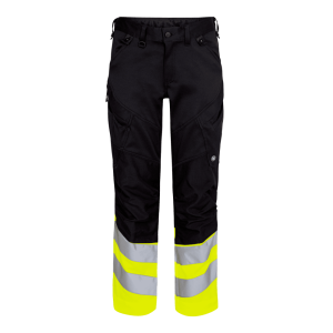 Spodnie do pasa ENGEL Safety - czarny/hivis żółty - 35